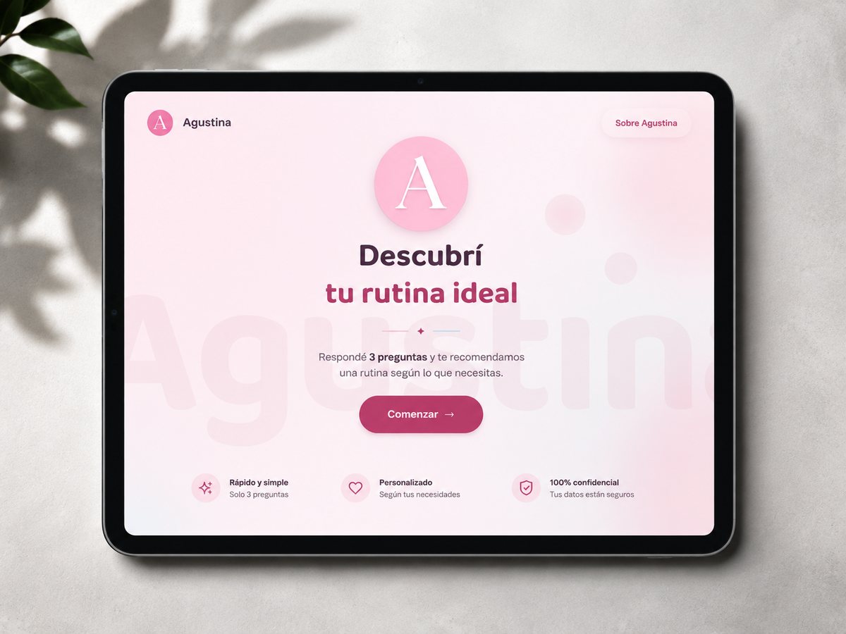 Agustina App: vista del proyecto